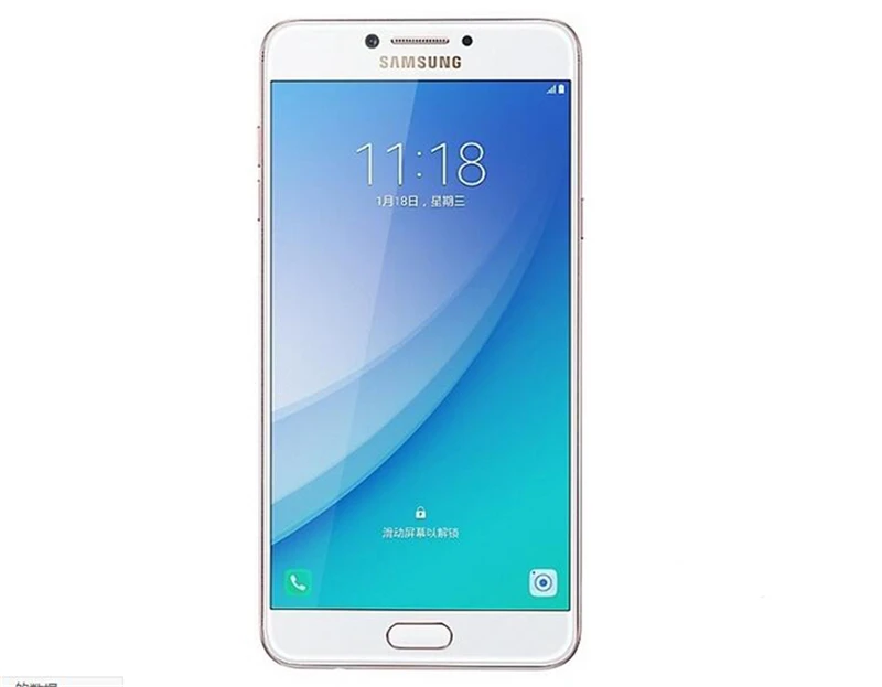 Разблокированный мобильный телефон samsung Galaxy C7 Pro C7010, GSM, 3G и 4G, Android, четыре ядра, 5,7 дюймов, две sim-карты, 16 МП, 64 Гб ПЗУ, отпечаток пальца