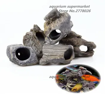 

MF CICHLID STONE Ceramic Aquarium Rock Cave decor for Aquarium Fish Tank