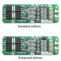 3 S 20A литий-ионный батарея 18650 зарядное устройство PCB BMS защиты доска для дрель двигатель 12,6 в Lipo ячейки модуль 64x20x3,4 мм