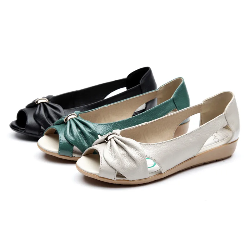 AARDIMI-Big-Size-Genuine-Leather-Sandals-Women-Flats-Solid-Casual-Women-Shoes-Flats-Summer-Sandals-Women