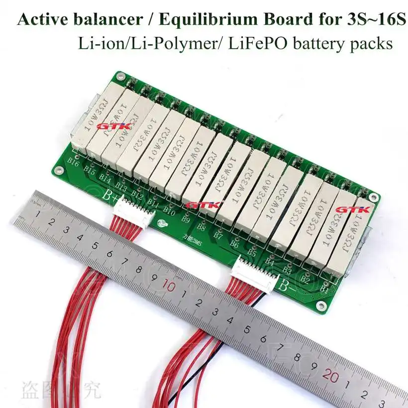 

3S ~ 16S High Current Lithium Battery Balance Board 60V 48V 1.5A balancing current Active Equalizer Balancer Lifepo4 Lipo Li-ion