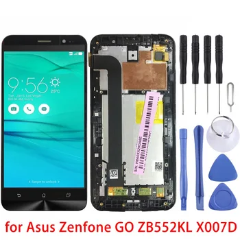 

5.5 " for Asus Zenfone LCD Screen and Digitizer Full Assembly with Frame for Asus Zenfone GO ZB552KL X007D (Black)