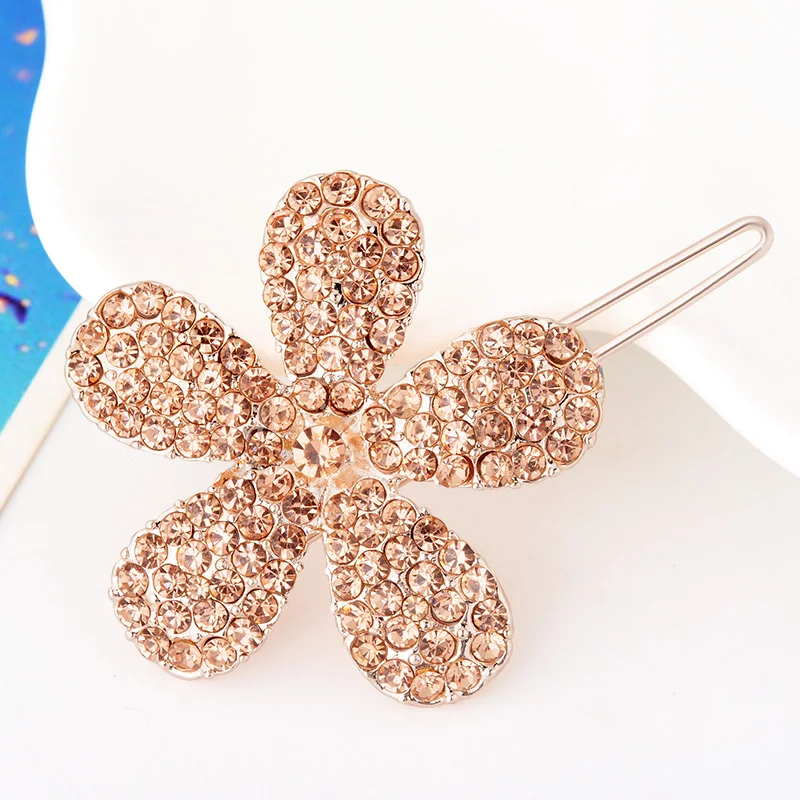 Hair Accessory Women Fashion Rhinestone Flower Hair Clips Girls Gift For Best Friends