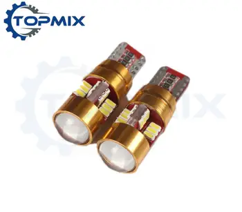 

2 X New T10 LED W5W 194 501 27 SMD 3014 Car Interior Dome License Plate Parking Light T10 CANBUS NO ERROR Bulbs White