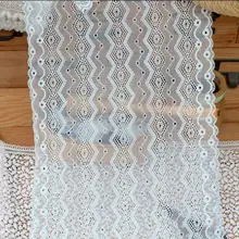 3 м/лот Экстра широкий 23 см рисово-белая сетка вышитые стрейч кружева женская обернутая грудь платье аксессуары для отделки SC283