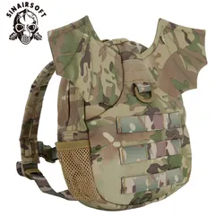 Mochila cruzada Ageha de nailon 1000D para niñas pequeñas, pequeño demonio, pequeño Diablo, Camuflaje, Paintball, juego Airsoft