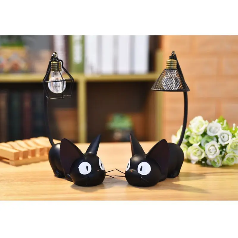 

Anime Studio Ghibli Miyazaki Hayao JiJi cat night light for children resin home decoration Led lamp children cartoon lamp