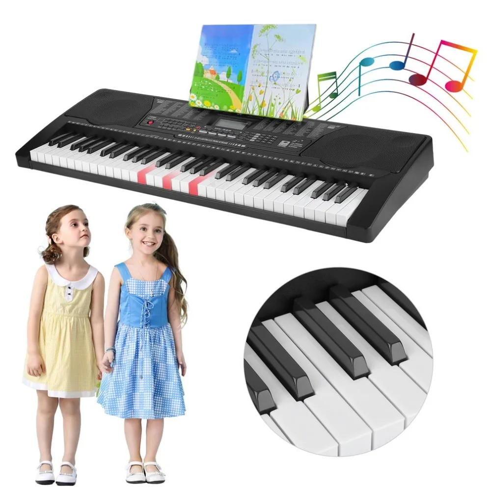 

High Noise Reduction English Version MP3 Player LCD Display Luminous 61 Keys Electronic Organ German Plug