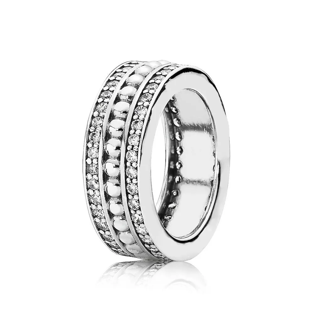 

NEW 100% Sterling silver 1:1 Glamour 190962CZ FOREVER SILVER STATEMENT RING Original Women wedding Fashion Jewelry 2019