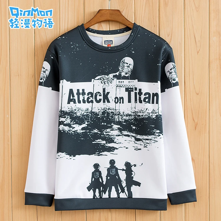 

Attack on Titan Anime Cosplay Autumn&Winter Long Sleeve Hooded Sweatshirt Male & female casual fashion loose Hoodies COAT
