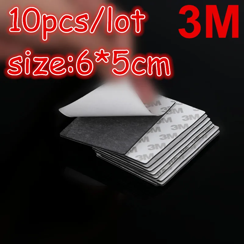 

3M Strong Double Sided Adhesive Acrylic Foam Tape Two Sides Mounting Sticky Tape Black 60mm*50mm*2mm x10pcs Free shipping