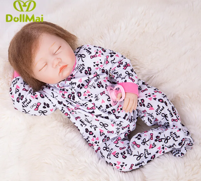 50 см Bebe Reborn Спящая девочка кукла-мальчик s 20 дюймов Реалистичная из мягкого силикона Bonecas кукла-мальчик детские игрушки для новорожденных