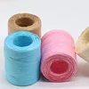 Natural Raffia Yarn Hand Crochet Foldabe Raffia Bag Hat Fashion Summer Raffia Ribbon Rope for Handknitting Raffia Straw Hats 6