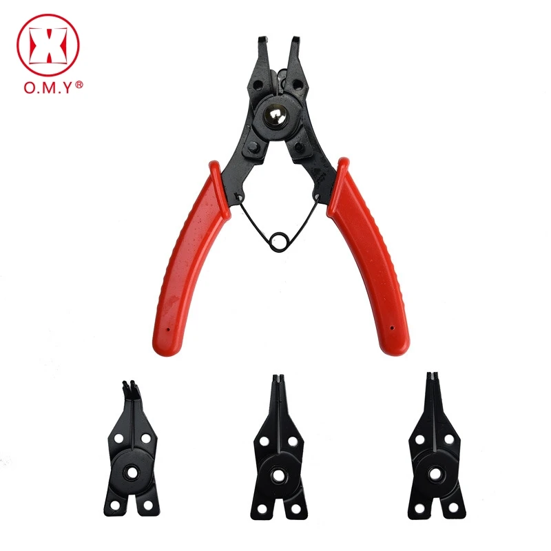 

4 IN 1 Multi-functional Snap Ring Pliers Multi Crimp Hand Tool Internal External Ring Remover Circlip Combination Retaining Clip