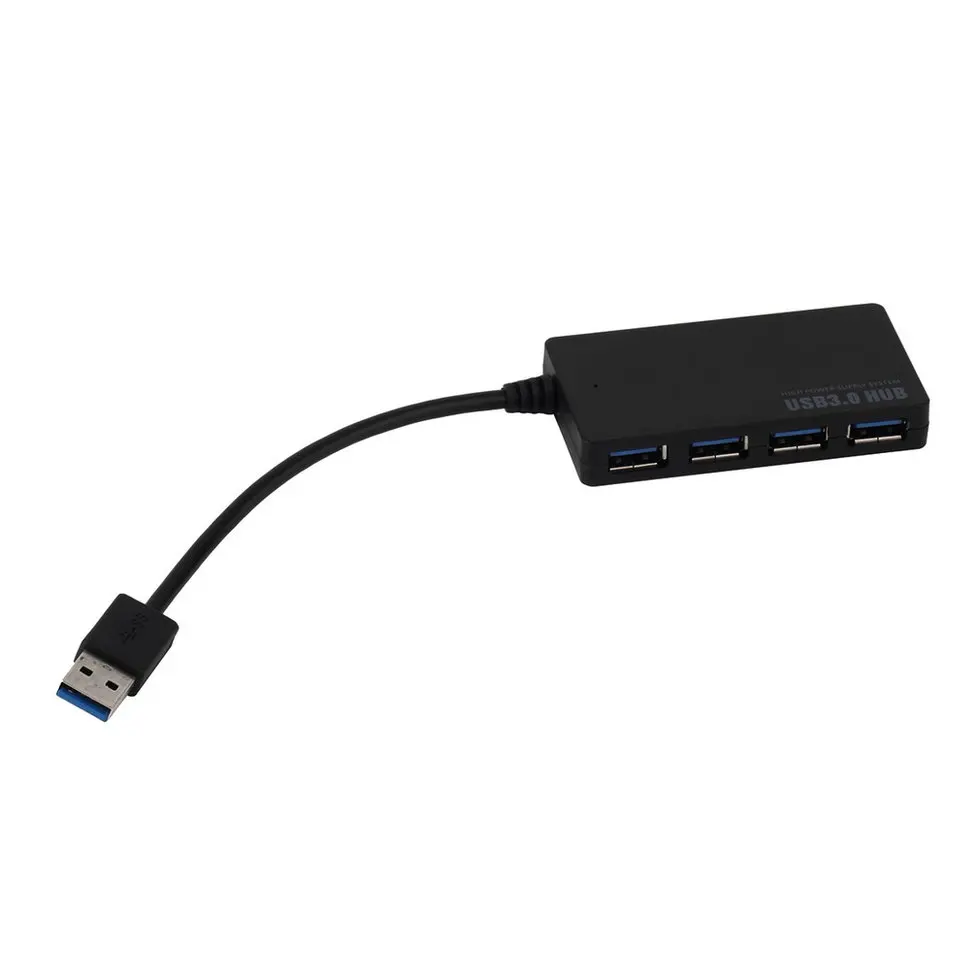 

10PCS 4-Port USB 3.0 Hub 5Gbps Portable Compact for PC For Laptop Notebook Desktop
