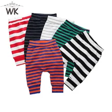 CP199/модные брюки для девочек и мальчиков пышные трусики для девочки, детские штаны для младенца в полоску, штаны из хлопка, 6 цветов