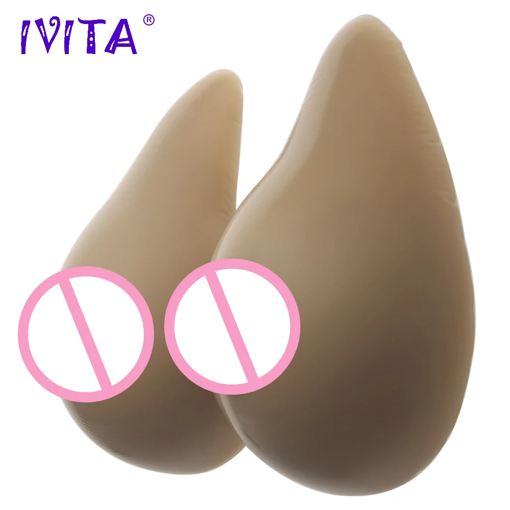 

IVITA 4600g Realistic Spiral Fake Breast Forms Fake Boobs For Mastectomy Transgender Enhancer Shemale Breast Form Fashion Gift