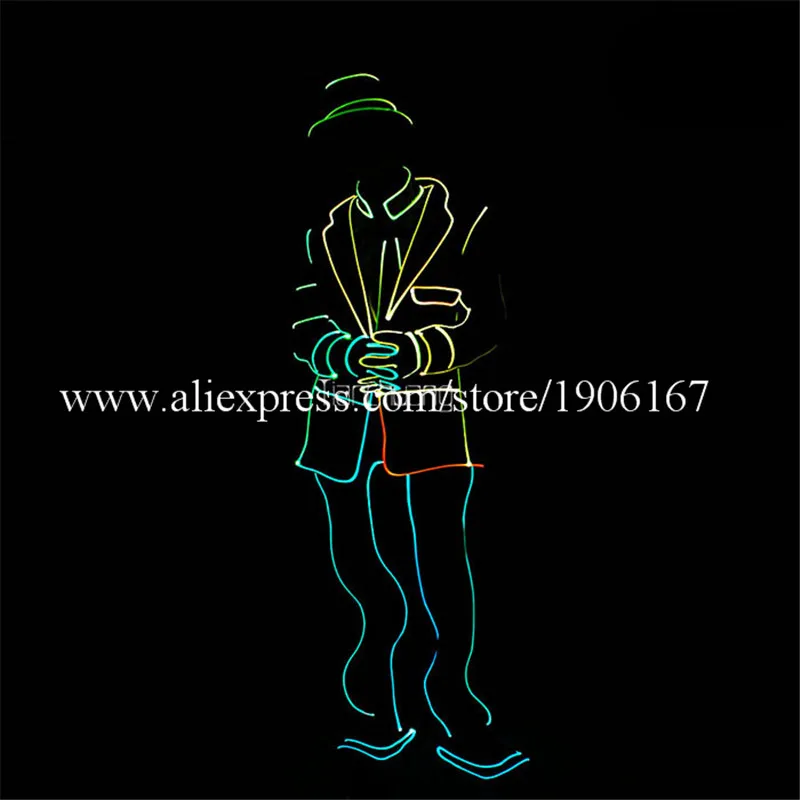 Programmable led dance costumes MJ full color light jacket robot dj stage show wears colorful party bar performance MJ1
