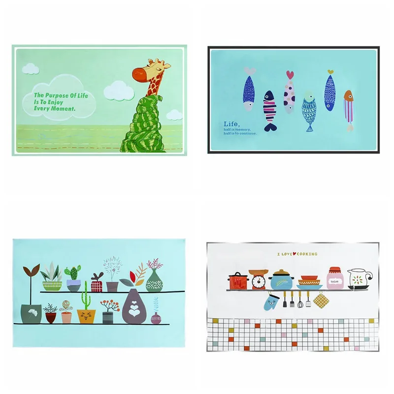 

1PC Cartoon 90 x 60cm Kitchen Stove Anti-oil Waterproof Anti-scalding High Temperature Resistance Ceramic Tile Wall Sticker