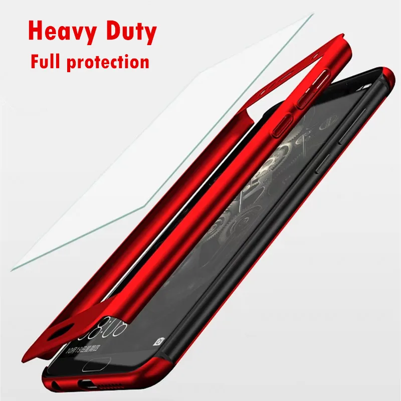

360 Luxury Full Cover Case For Huawei P20 P9 P10 lite Plus Case Glass For Huawei P20 Mate 20 10 Lite Pro Cases Huawei P Smart