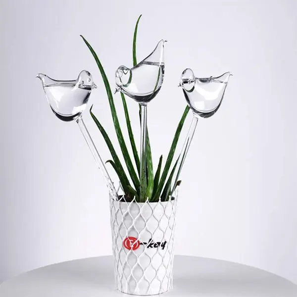3 пачки растений самополива Глобус растения водяные лампочки форма птицы прозрачное стекло поливочное устройство