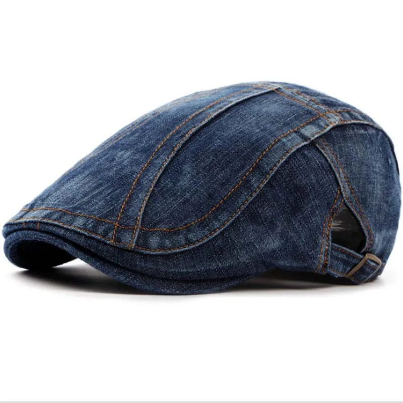 New Fashion Berets Hats Men Casquette Cap Classic Denim Spring Summer Boinas Women Beret Hats Outdoor Visors Sun Caps Ajustable