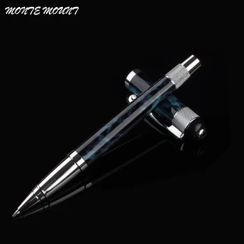 

Silver Clip Black-blue/Dark Red/Black MONTE MOUNT Ballpoint Pen Classical Luxury Pens Smooth Writing for Business Man / Gift