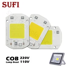 رقاقة لمبة LED ذكية IC 20 واط 30 واط 50 واط AC220V 110 فولت أبيض دافئ أبيض ل 20 30 50 واط لمبة LED ثنائية لمبة ضوء الفيضانات الأضواء