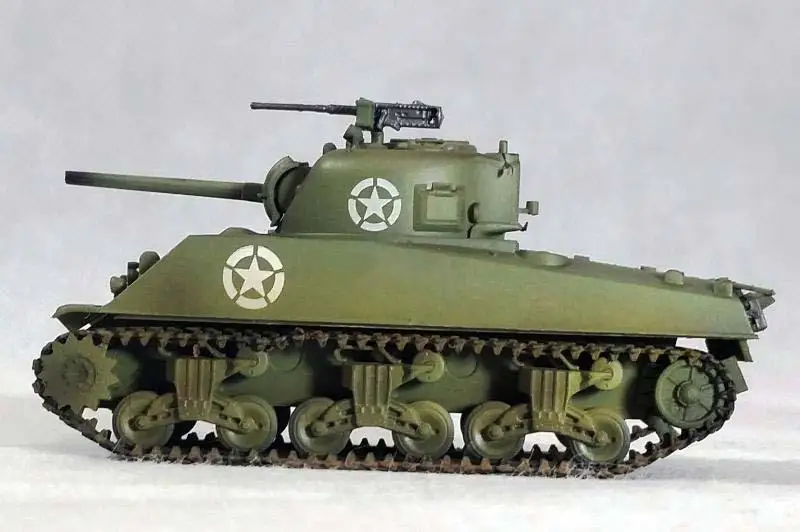 WWII США армии M4A3 Танк Шермана Нормандии 1944 1/72 не литья под давлением easy model