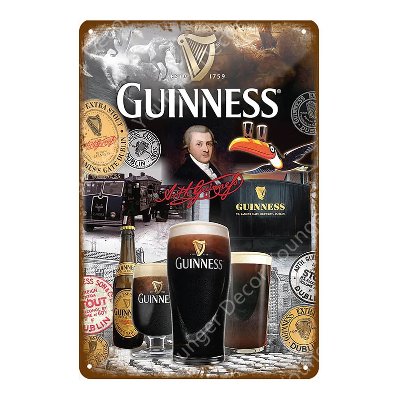 My Guinness табличка винтажная металлическая жестяная вывеска для бара, паба, декоративные тарелки, наклейка на стену, корона, железный плакат, пивной рекламный знак YH025