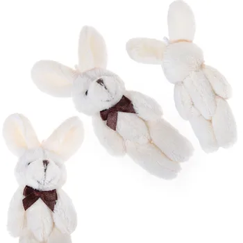

1Pc Joint Rabbit Bouquet DIY Pendant Plush Stuffed ToyPlush Animals for Wedding Christmas Gift Random Color