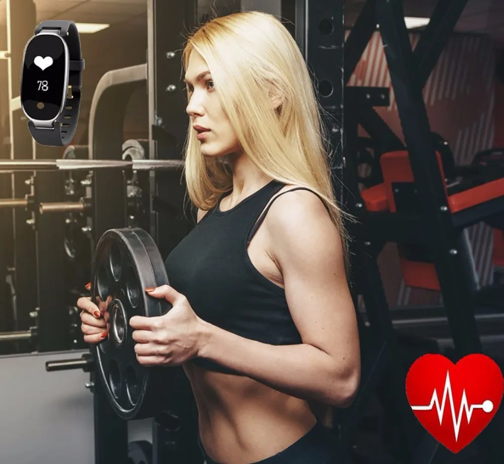 Kencool Smart Wristband S3+A Dynamic Heart Rate Exercise Smart Bracelet Lady Waterproof Smart Band Girl Women