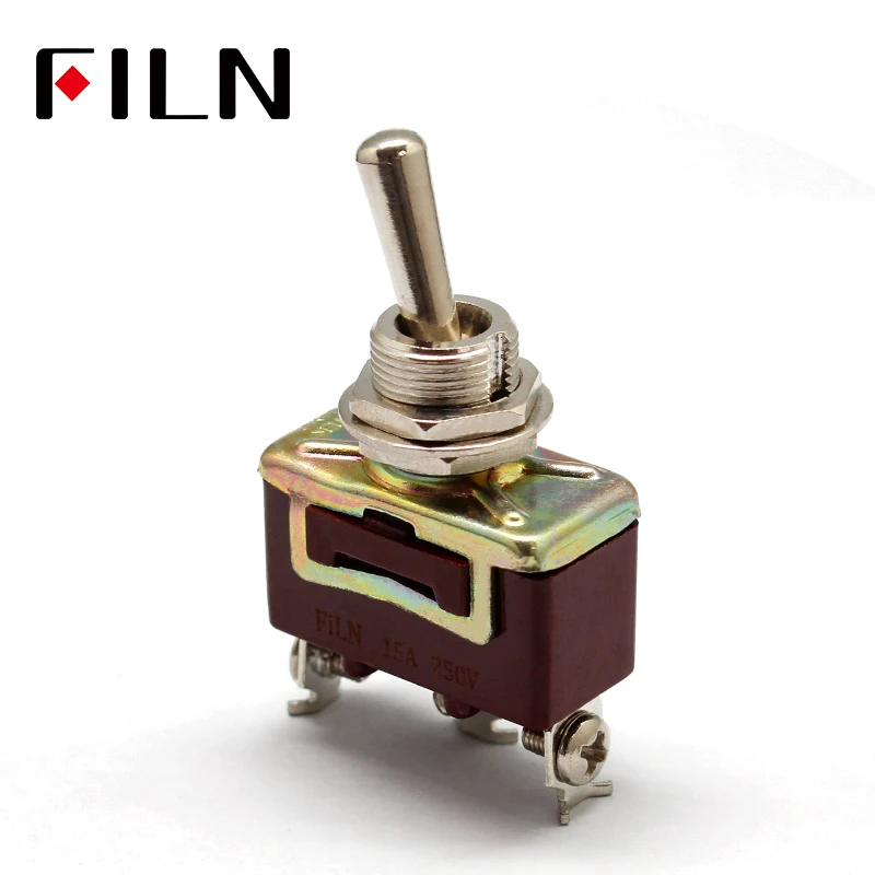 Silver Contacts high quality 3 screw  toggle switch,ON ON, ON OFF ON,  15A 250V (5)