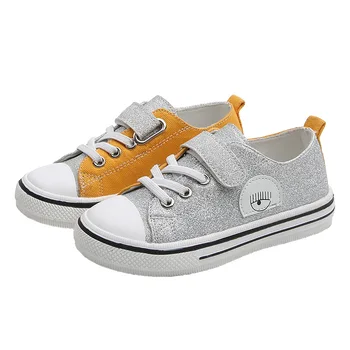 

Children's shoes 2019 new children's fashion women's shoes AB sequins color matching casual shoes