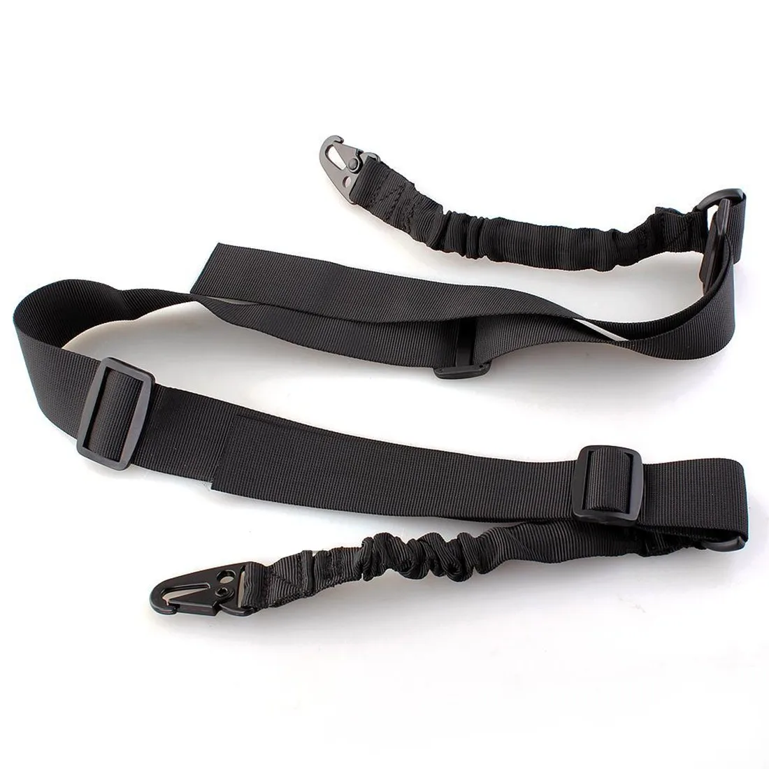 Hunting Durable Tactical 3 Point Rifle Sling Adjustable Bungee Sling