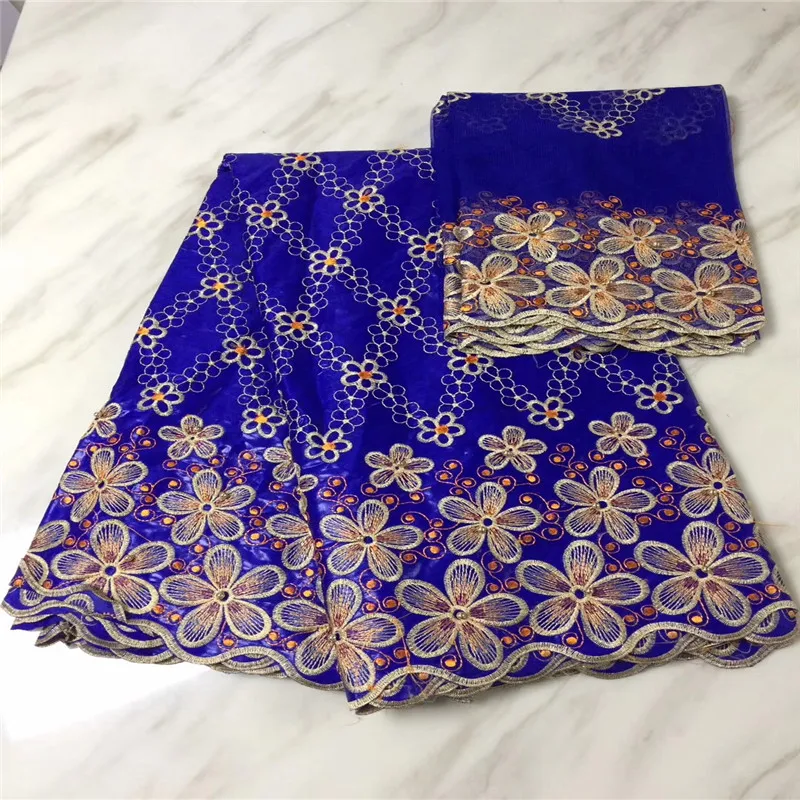 

African guinea brocade fabric african bazin riche getzner with beads high quality Nigerian gele headtie 5+2 yards/lot PL091810