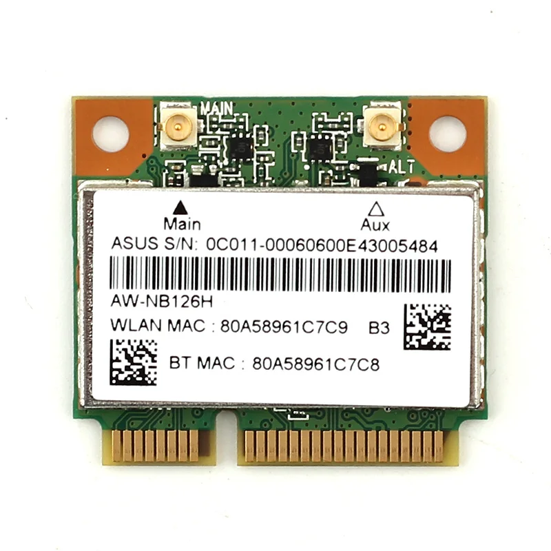 Atheros AR5B225 WI-FI Беспроводной Bluetooth BT 4,0 Половина MINI PCI-E Wlan карты лучше, чем 1030 6235 6230 150 M Ноутбук сетевой адаптер