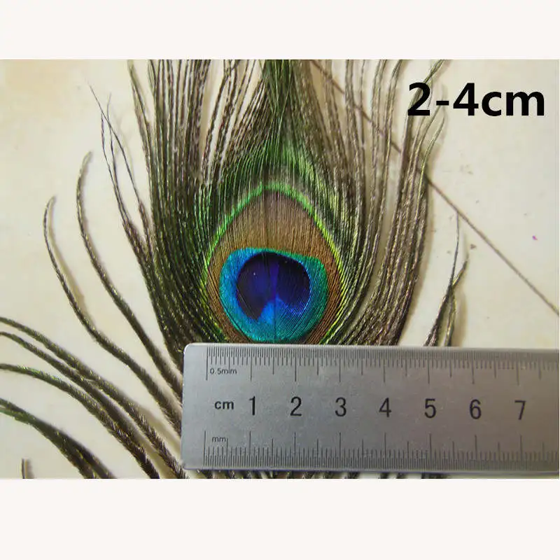 Ремесло 2-4-6 см красивые натуральные павлиньи перья Глаза DIY украшения из перьев пышное свадебное платье аксессуары для рукоделия - Цвет: 4