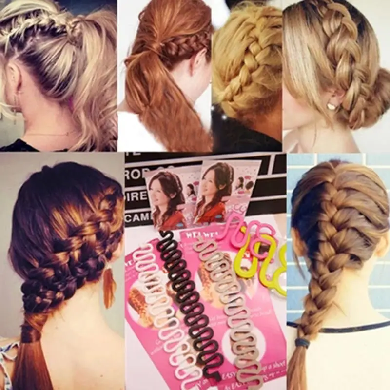 

New Women Fashion Hair Styling Clip Stick Bun Maker Braid Tool Hair Accessories