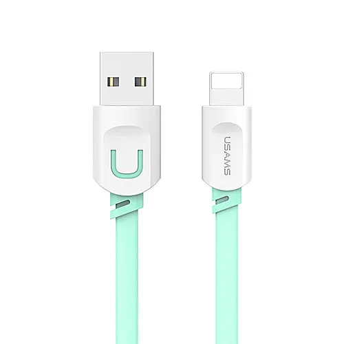 USAMS Кабель Micro Usb для iPhone 6 6 s Plus 5S 5 iPad Samsung Galaxy Sony HTC LG 2 в 1 USB 2.1A Зарядное Устройство Данных кабель - Цвет: Green