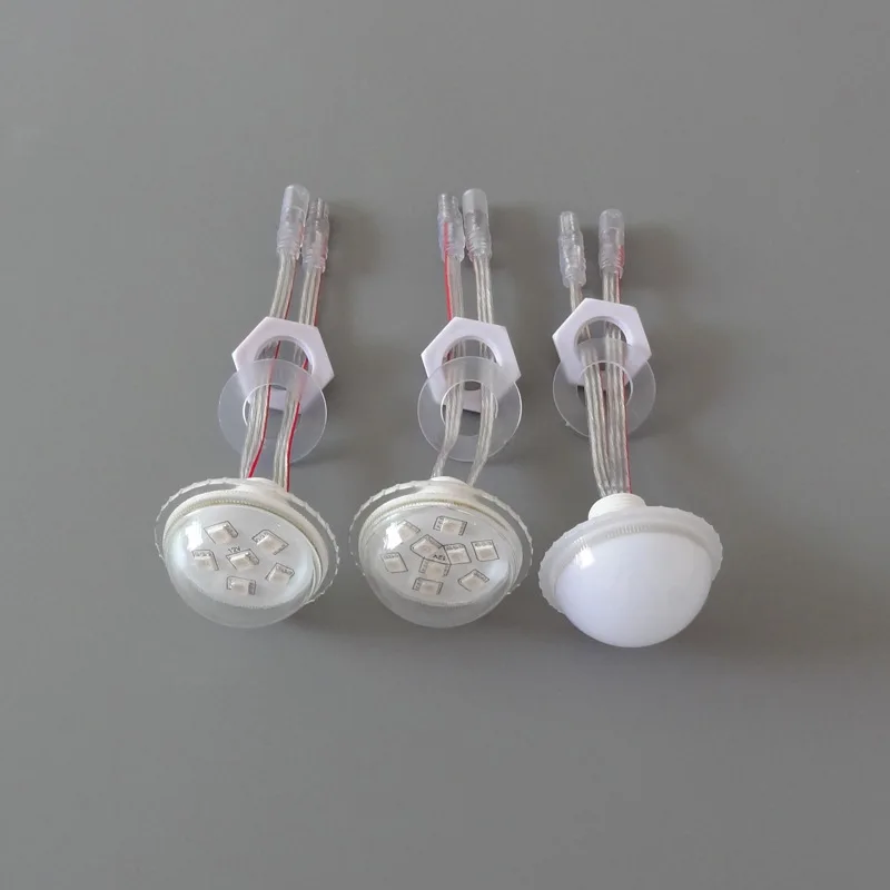 LED full color point light source outdoor waterproof 45MM transparent