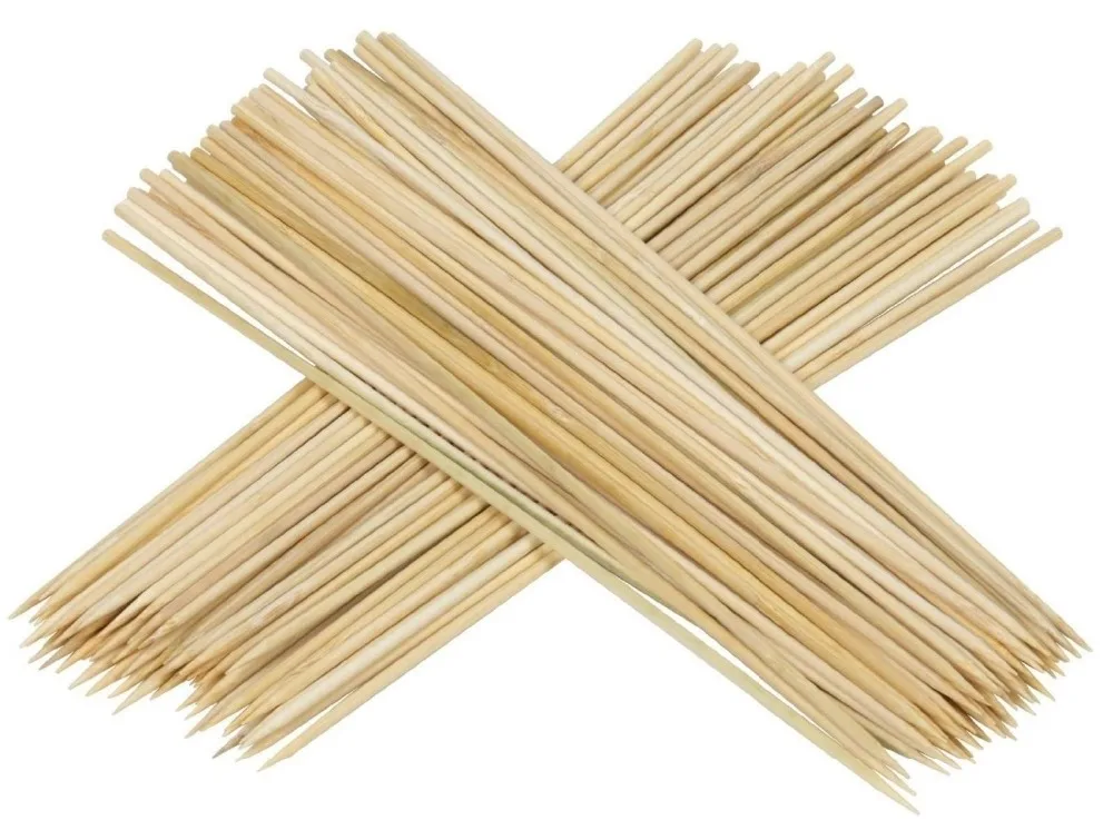 100pcs/lot Barbecue Skewers for Shrimp ,Chicken and Vegetable-Non Toxic and Eco Friendly Perfectly Safe for Your Family