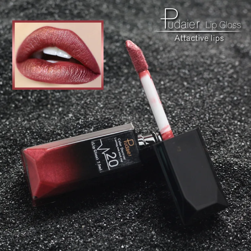 Pudaier 21 Colors Metallic Liquid Lip Gloss Waterproof Matte Lip Gold 24 Hours Long Lasting Velvet Lipstick Makeup Cosmetics Pudaier 21 Colors Metallic Liquid Lip Gloss Waterproof Matte Lip Gold 24 Hours Long Lasting Velvet Lipstick Makeup Cosmetics