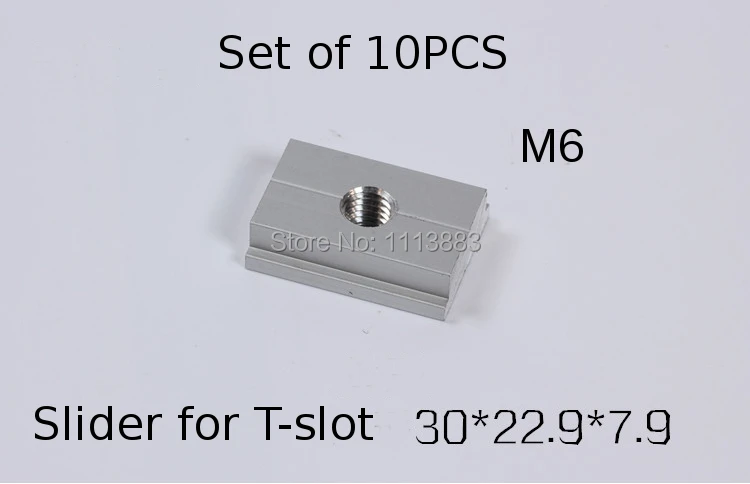 

SET of 10PCS, M8 T-Slider for T-slot for Various Woodworking Jigs