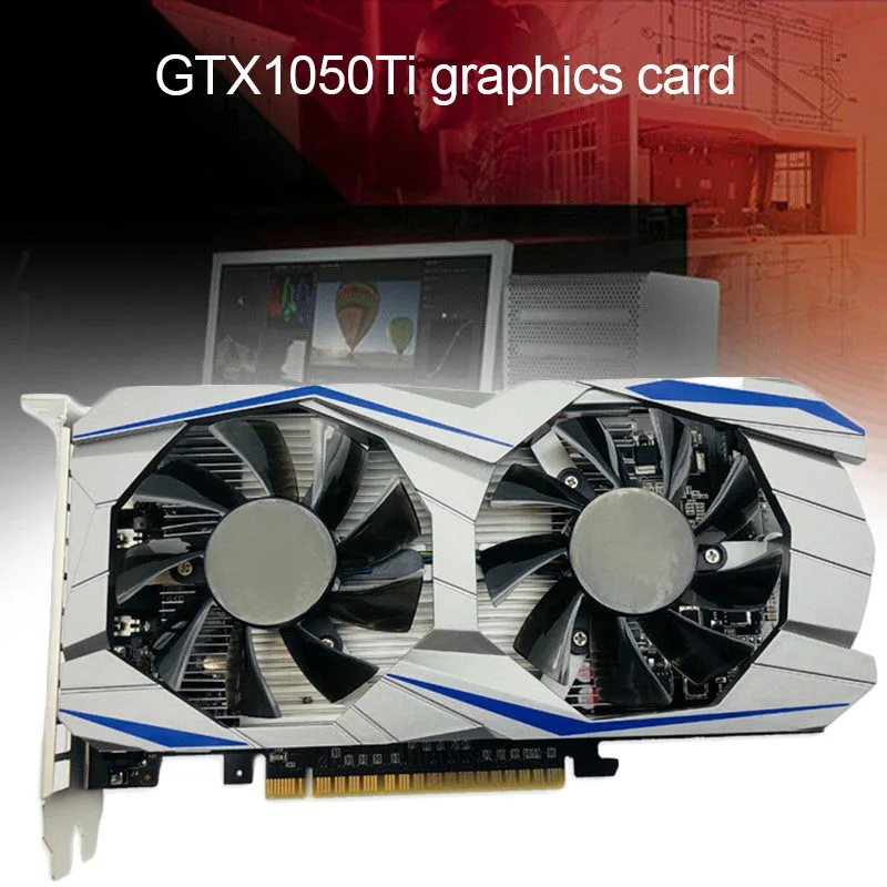 

HOT Computer Graphics Card GTX1050ti 4G DDR5 128bit Heat Disspation Durable Graphic Card Drop shipping