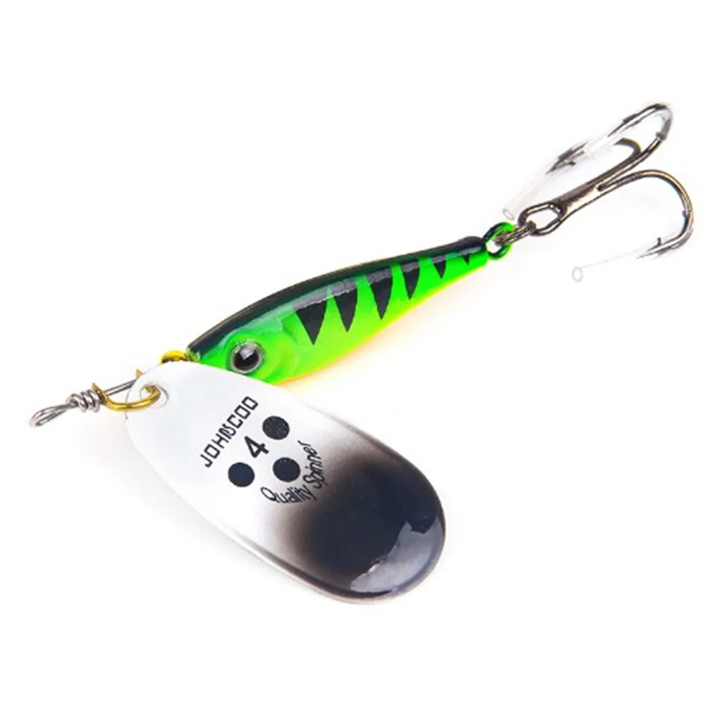 1pcs Spinner Spoon Lures Rotating 11g 15g 20g Metal Fishing Baits