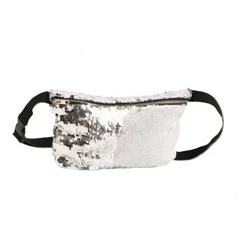 

Women Reversible Sequins Mermaid Glitter Handbag Waist Packs Evening Clutch Bag Wallet Purse Waist Bag