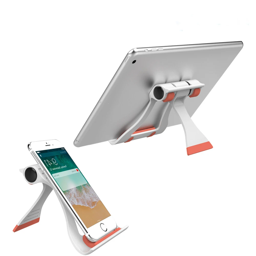 

abay Universal Desk Holder For Smartphone Foldable Mobile Phone Holder Stands For iPhone X 8 7 Tablet Plastic Desktop Mount