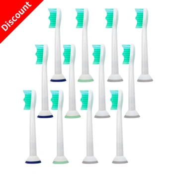 

12pcs/lot Replacement Toothbrush Heads for Philips Sonicare ProResults HX6100 HX6150 HX9340 HX6930 HX6950 HX6710 HX9140 HX6933