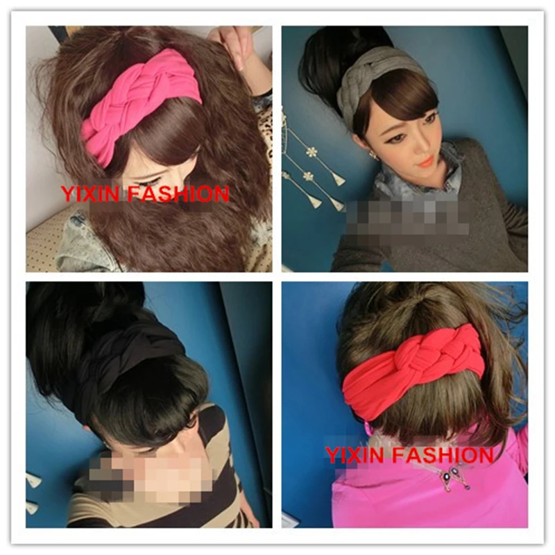 

NEW Fashion Women Ladies Twist Turban Style Stretchy Knot Headband Workout Hair Band Head Wrap Multi Colors
